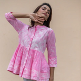 Blush Short Flare Shirt