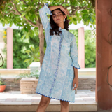 Breezy Block Printed Shirt Dress