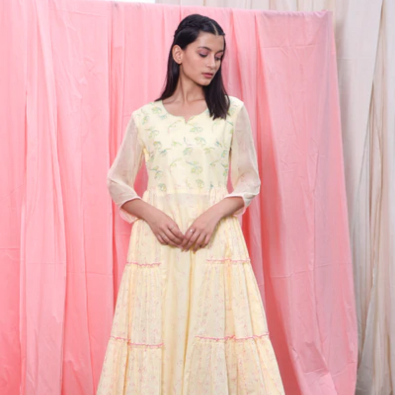 Long Flare Dress Set