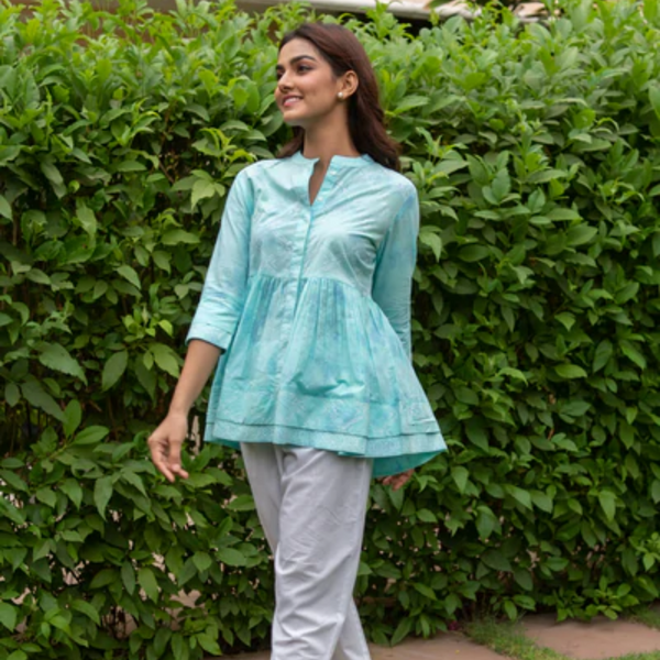Sea Short Flare Shirt