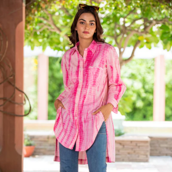 Blush High Low Shirt