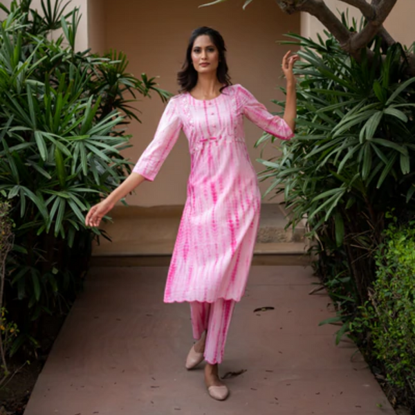 Blush Kurta Pant Set