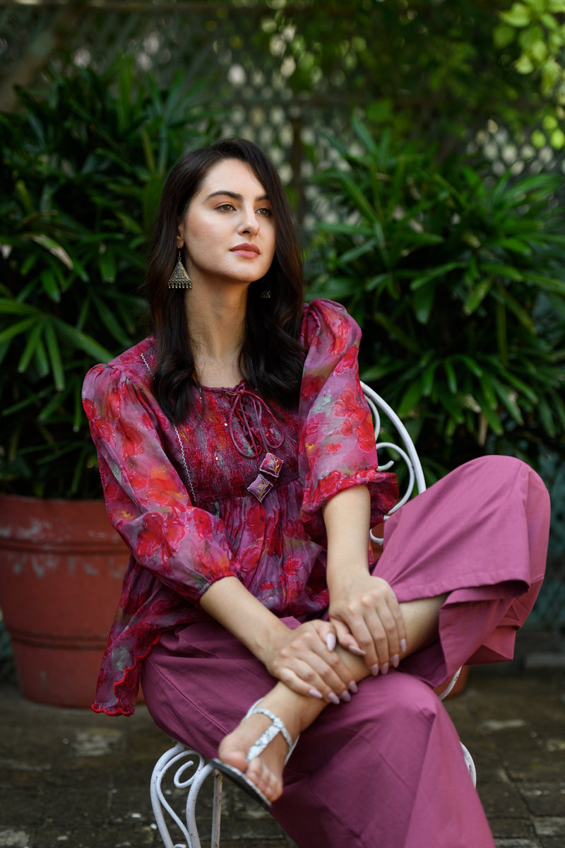 Laali Smocking Mirror Tunic Set
