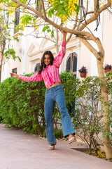 Blush Cropped Shirt