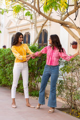Blush Cropped Shirt