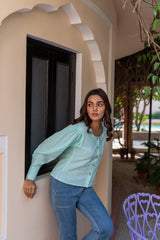 Sea Cropped Shirt