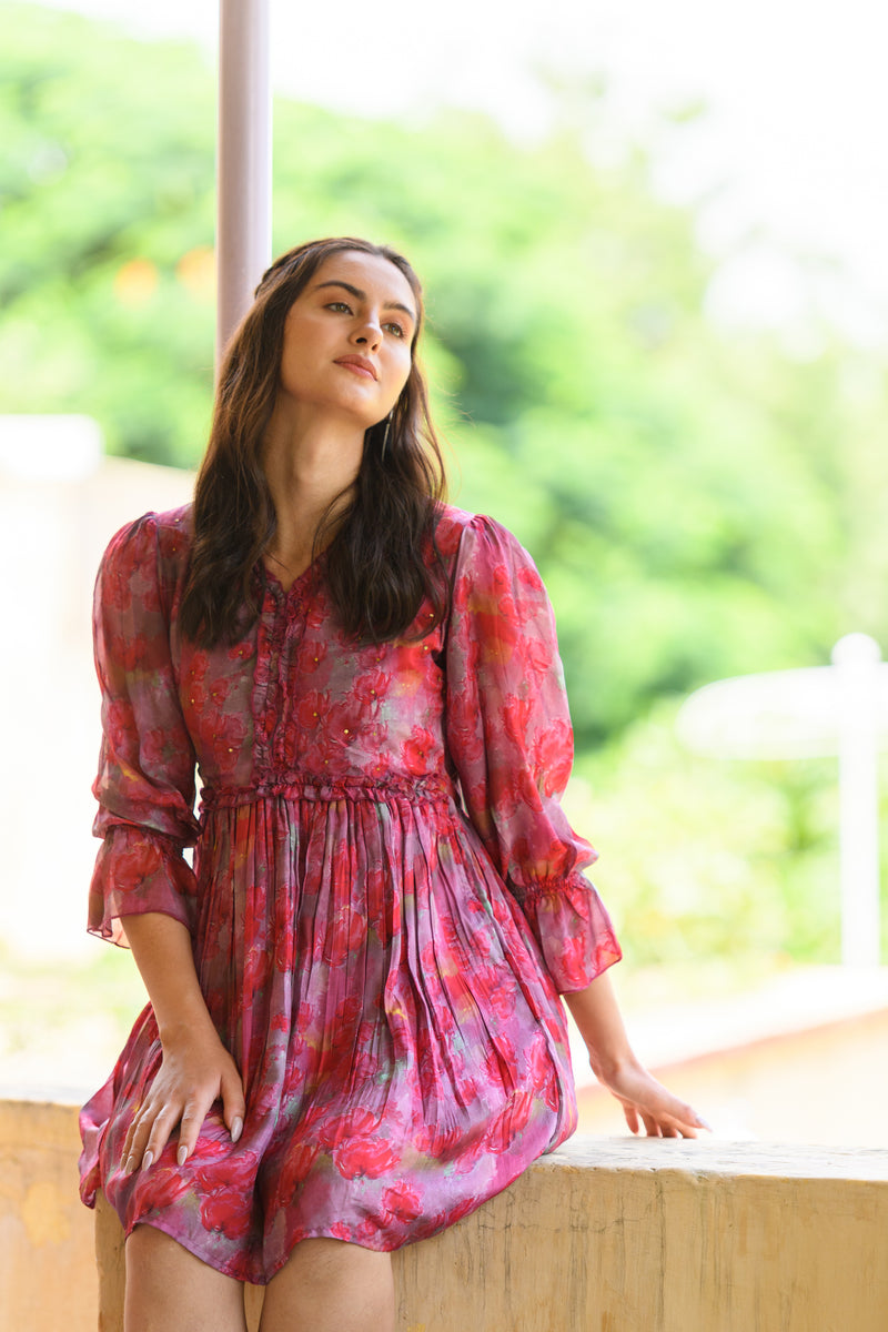 Laali Ruffle Short Dress