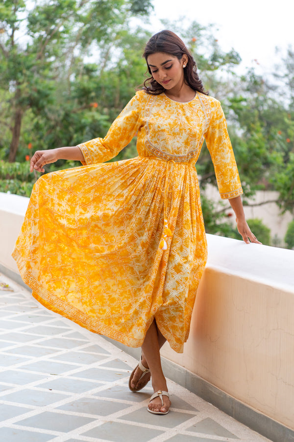 Sunshine Anarkali Dress