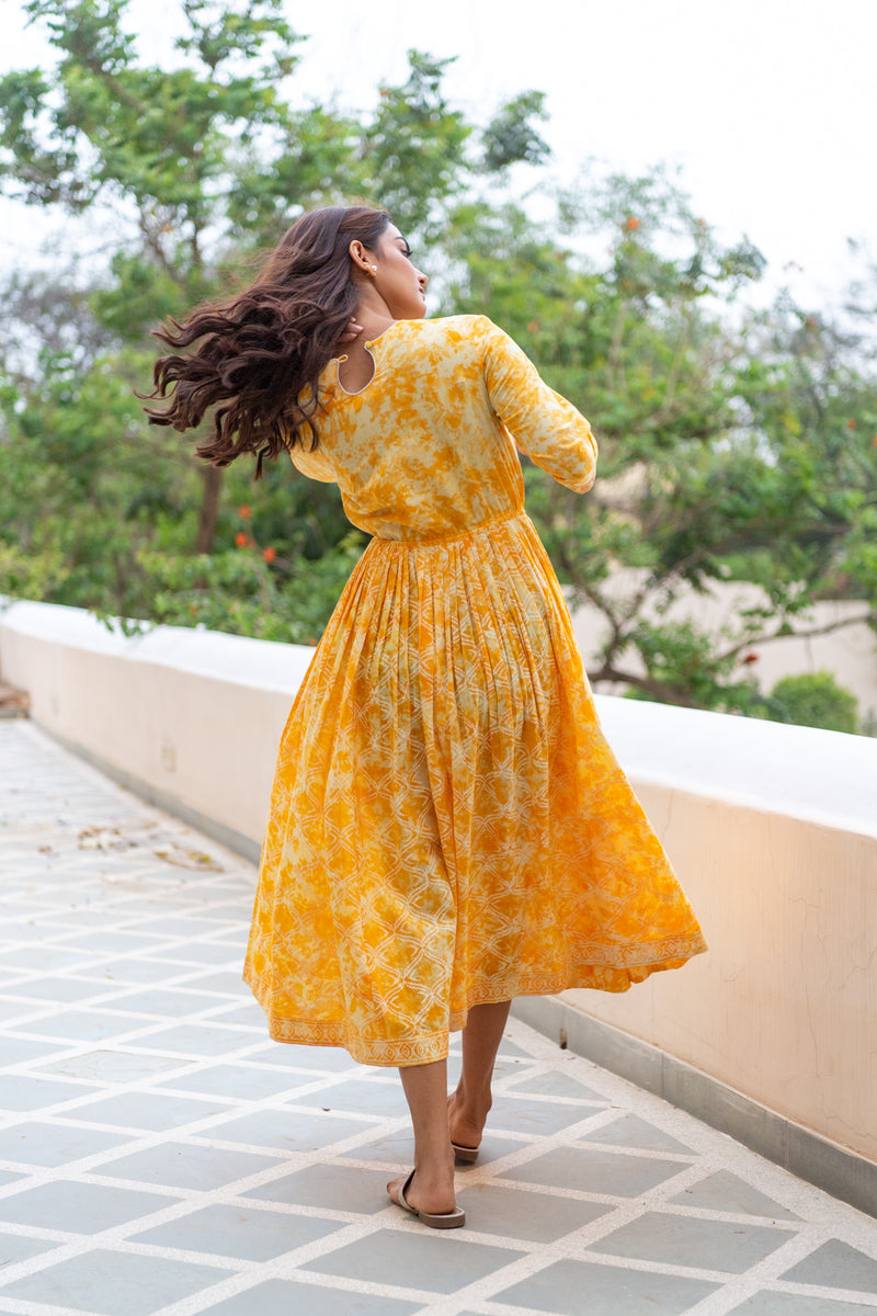 Sunshine Anarkali Dress