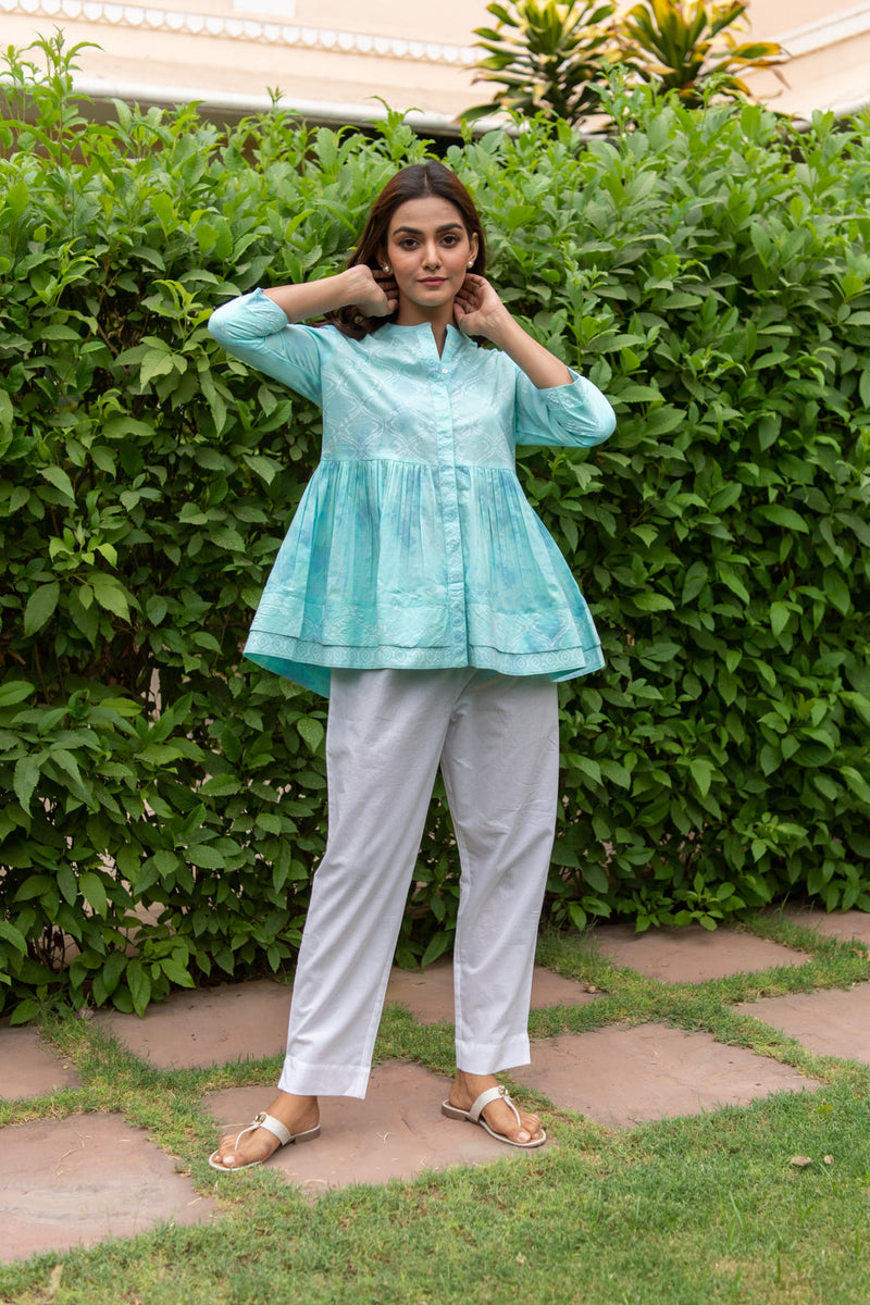 Sea Short Flare Shirt