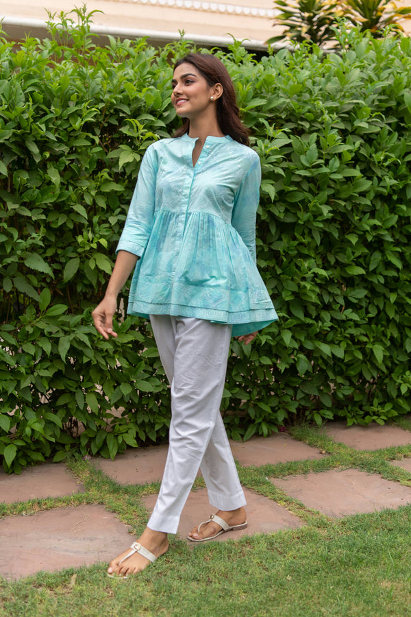 Sea Short Flare Shirt