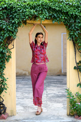 Laali Collered Crop Shirt