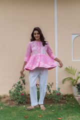 Blush Short Flare Shirt