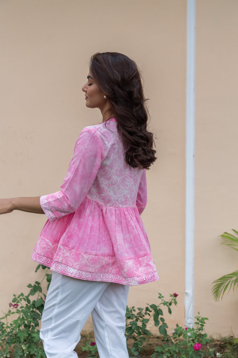 Blush Short Flare Shirt