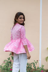 Blush Short Flare Shirt
