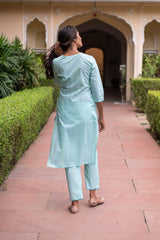 Sea Kurta Pant Set