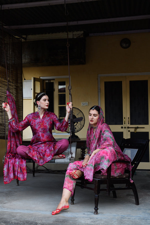 Rosie Angrakali Set with Dupatta