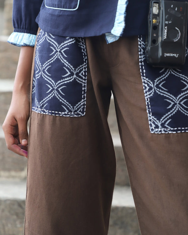Earthy Patched Pants