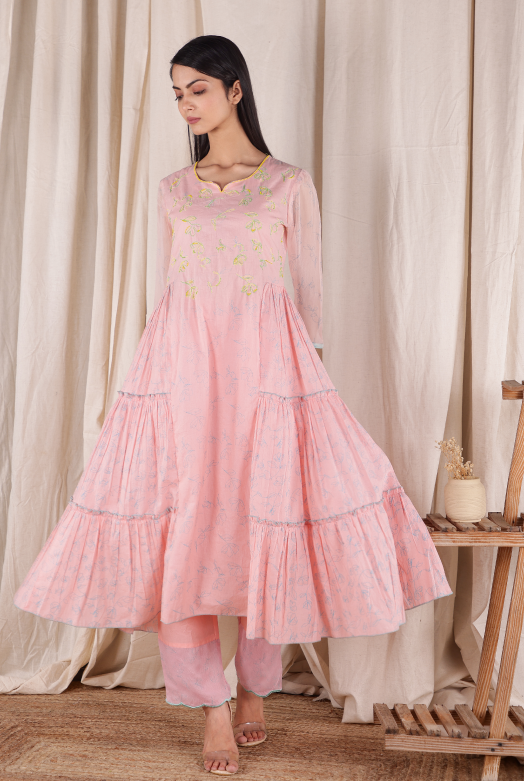 Long Flare Dress Set