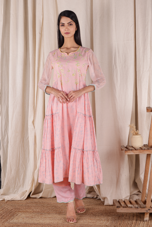 Long Flare Dress Set