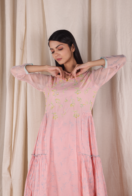 Long Flare Dress Set
