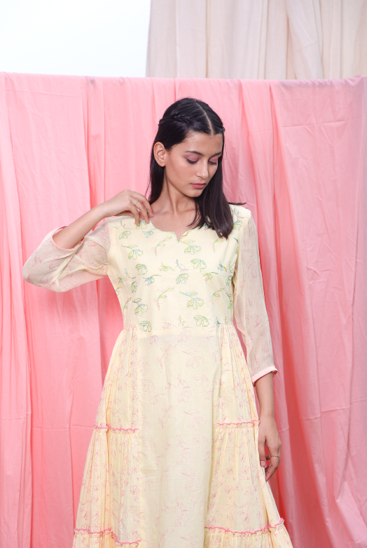 Long Flare Dress Set