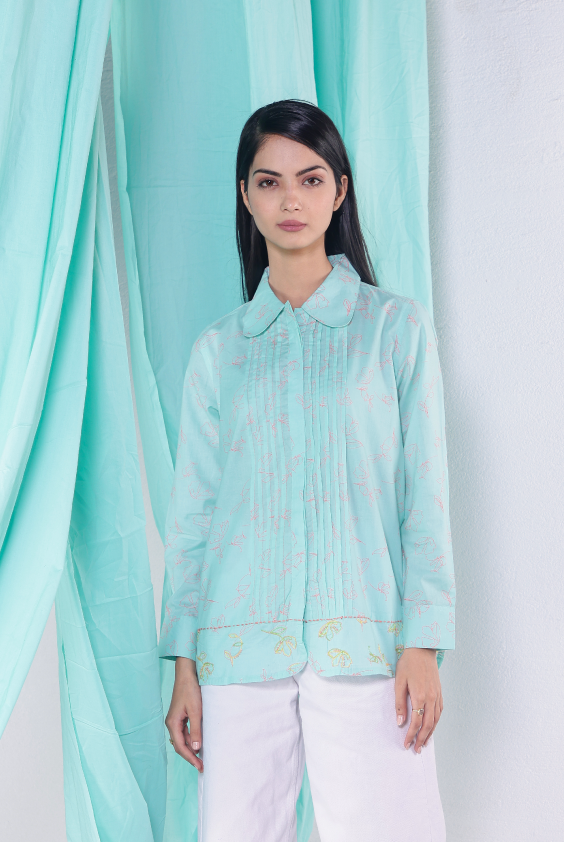 Short Knife Pleates Shirt