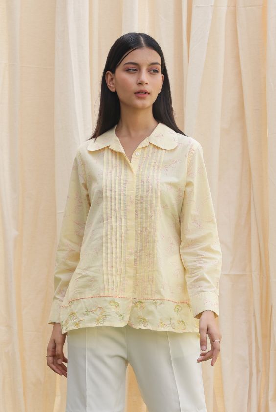 Short Knife Pleates Shirt