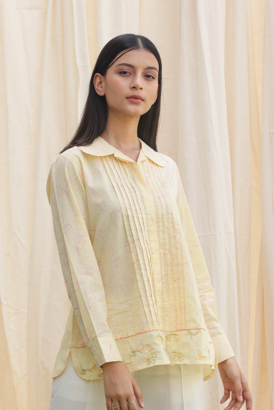 Short Knife Pleates Shirt